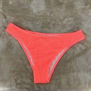 Neon pink/coral bathing suit bottoms